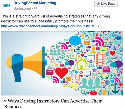 Facebook Ads for Driving Schools